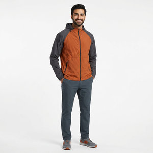 Veste coupe-vent à capuche style vintage en toile de haute qualité pour hommes, personnalisable, vente en gros 2026 - Product Image 1