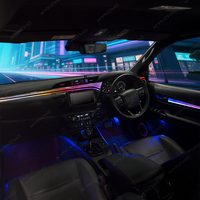Kit d'éclairage ambiant LED pour voiture KYNCHO pour Toyota Hilux Symphony, 64 couleurs, éclairage intérieur automatique, contrôle par application Bluetooth