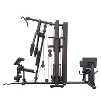 Équipement de musculation complet à 4 stations pour usage commercial, cadre en acier carbone robuste de 436 kg
