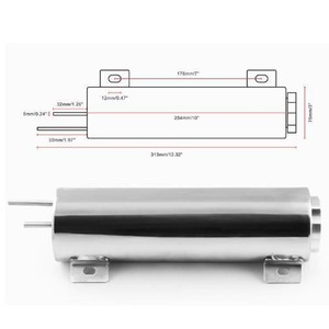 Réservoir de refoulement universel en acier inoxydable poli pour radiateur, 3x10 pouces, avec matériel de montage pour rétrofit - Product Image 4