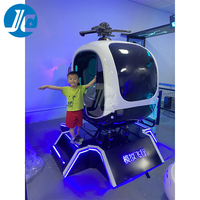 Simulador de Vuelo de Helicóptero 3D VR con Plataforma de Movimiento 3DOF y Estructura de Aluminio y Fibra de Vidrio para Experiencias de Atracción en Centros Comerciales Interiores