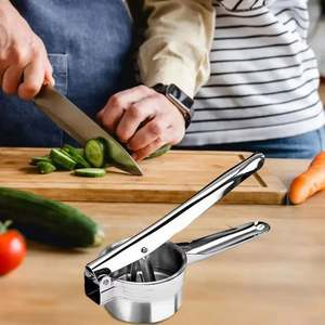 Eco-Friendly Stainless Manual <b>Potato</b> Ricer Interchangeable Discs Vegetable Squeezing Tool Garlic <b>Masher</b> Artifact - Product Image 4