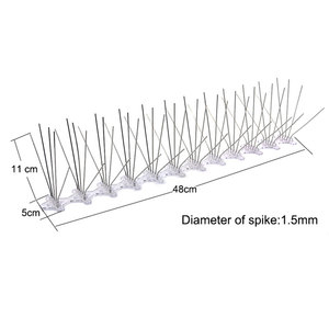 Factory Pest Control Birds Abschreckende Kunststoff basis Edelstahl Thorn <span class=keywords><strong>Anti</strong></span> Bird <span class=keywords><strong>Roosting</strong></span> <span class=keywords><strong>Spikes</strong></span> für Tauben - Product Image 4