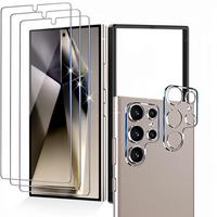 [Pack 3+2] Protection d'écran et de lentille en verre HD anti-rayures 9H compatible avec l'empreinte digitale ultrasonique pour Samsung S26 Ultra S25 S24