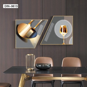 Luxuriöse Moderne Inneneinrichtungs-Designs Wandkunst Gemälde Haus Restaurant Wohnaccessoires LED Luxuriöse Große Wandgemälde - Product Image 1