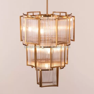 2025 stile speciale 3 strati lampada a sospensione rotonda in oro moderno lampadario a forma di Home Hotel per la hall lungo lampadario di cristallo - Product Image 2