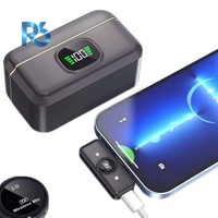 Microphone Lavalier à Batterie (3-6 Heures) en Matériau ABS 5.3, Réponse Haute Fréquence pour Diffusion en Direct et Enregistrement Téléphonique