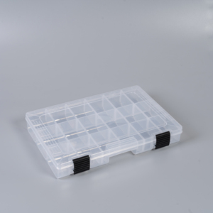 Trong suốt cá thu hút lưu trữ có thể điều chỉnh ngăn tiện ích Hộp thu hút tổ chức tự làm ngăn nhựa câu cá giải quyết sông suối - Product Image 5