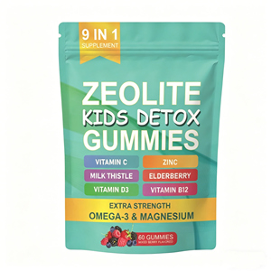 Venta caliente 9-en-1 Zeolite Gummy Kid <span class=keywords><strong>Detox</strong></span> Lingo con vitamina Zinc Mineral Suplemento Kid's <span class=keywords><strong>Detox</strong></span> Gummies para inmunidad y bienestar - Product Image 1