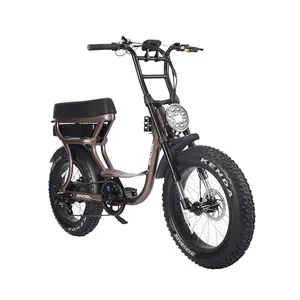 Modelo passo Thru suspensão completa pneu gordo Ebike preço barato bicicleta elétrica multi-purpose das mulheres ATV08