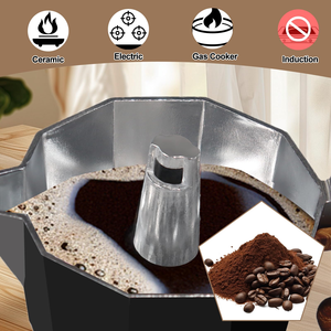 Cafetera de Aluminio de Alta Calidad, Cafetera Italiana, Cafetera Moka - Product Image 3