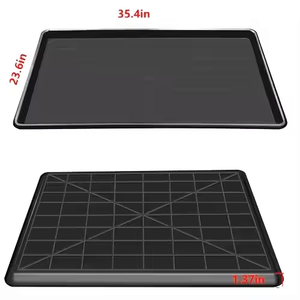 Plateau inférieur en plastique pour cage à chien, cage à chien de <span class=keywords><strong>36</strong></span> pouces, boîte en plastique, carton bleu, simple, rectangulaire, cages pour animaux de compagnie, maisons, produit - Product Image 6