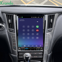 12 ''Vertikaler Touchscreen Android GPS Navigation DVD-Player Stereo-Multimedia-Audiosystem für Infiniti Q50 Q50L Dashboard