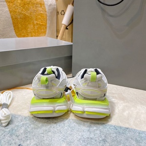 Chaussures décontractées personnalisables en cuir véritable, respirantes, légères, à enfiler, avec semelle épaisse en maille, tendance mode - Product Image 2