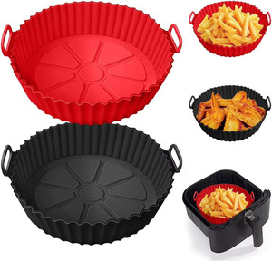 Revestimiento de Silicona Reutilizable para Freidora de Aire, Antiadherente, Molde de Silicona para Pastel de 8 Pulgadas, Moldes Redondos para Hornear, Molde de Silicona para Hornear - Product Image 1