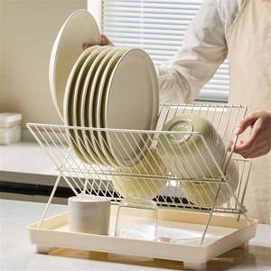 Non-Folding <b>Kitchen</b> Dish Drain <b>Rack</b> Standing Home Stainless Steel Waterproof Multifunctional Chopsticks Tableware <b>Storage</b> <b>Rack</b> - Product Image 2