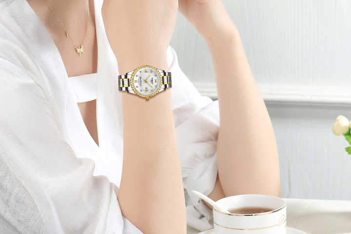 NIBOSI 2357 Orologio da donna al quarzo, alla moda, personalizzabile, resistente all'acqua fino a 30 m