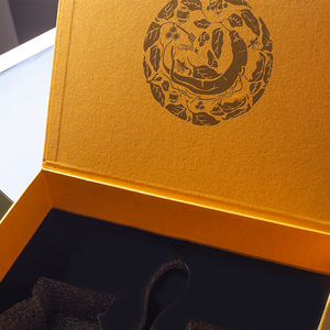 Tùy chỉnh sang trọng đôi cửa mở bao bì vỏ sò từ các tông thực phẩm mật ong Jar dinh dưỡng Quà Tặng hộp giấy EVA khay bên trong - Product Image 5