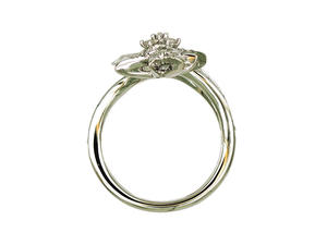 Bague en or 18 carats avec diamant naturel, bague de fiançailles en diamant tendance pour femmes, bague de promesse - Product Image 6