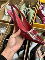 Nouvelles Tendances 2025 – Escarpins Femme à Bride en T, Talons Compensés Ornés de Cristaux – Chaussures Élégantes pour l'Été, les Fêtes, le Bureau et le Quotidien