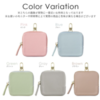 Porte-monnaie carré multi-usage en cuir PU avec porte-clés, pochette de rangement pour écouteurs et mousqueton métallique – Vente en gros de mini-portefeuilles pour femmes