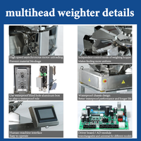 14 tête multihead combinaison peseur petit granule épices alimentaire emballage machine