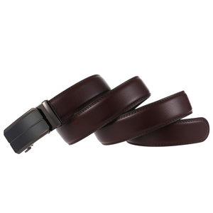 Ceinture automatique pour homme, couleur unie, boucle en alliage, style formel, moulage monobloc, design durable, largeur 3,5 cm, longueur 110-130 cm - Product Image 3