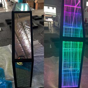 Negozio magico multistrato <span class=keywords><strong>LED</strong></span> 3D illuminano segno RGB luce a specchio infinito segno a parete segno ufficio abisso Mirrorr Light Box - Product Image 5