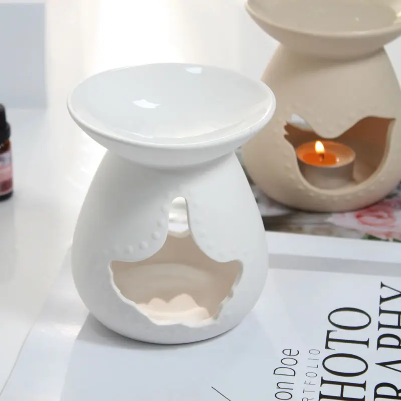 Wholesale House Tealight Wax Melt Warmer Aroma Ceramic Oil Burner for Fragrance Oil