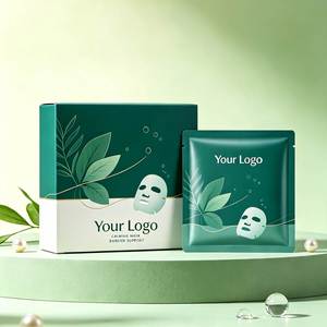 FX White Card <b>Sheet</b> Mask Box Matched with Flexible Pouch Packaging Including UV Printing Embossed Logo and Custom Artwork - Product Image 5