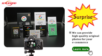 Support de carte personnalisé en acrylique avec NFC, code QR et avis Google