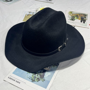 Sombrero <span class=keywords><strong>de</strong></span> Vaquero <span class=keywords><strong>de</strong></span> Ala Ancha <span class=keywords><strong>de</strong></span> Fieltro <span class=keywords><strong>de</strong></span> Lana 100% Australiana <span class=keywords><strong>de</strong></span> Alta Calidad, Listo para Enviar, para Hombres, Ideal para Viajes, Negocios y Actividades al Aire Libre - Product Image 4