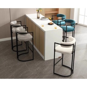 Taburete de Bar Moderno con Respaldo - Diseño Minimalista Elegante <span class=keywords><strong>para</strong></span> Bar, Cafetería y Cocina - Product Image 4