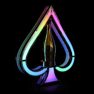 Presentador de botella en forma de corazón acrílico LED de servicio <span class=keywords><strong>VIP</strong></span> personalizado de alta calidad para DJ/discoteca/fiesta Bar noche San Valentín Navidad - Product Image 3