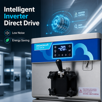 Máquina de helado suave inteligente Z20V con descongelación de un solo toque |   Tecnología de Compresor Dual |   Máquina de Helados Comercial con Control por Inversor