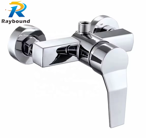 Nouveau robinet thermostatique chaud et froid moderne à 2 trous, montage mural/caché, motif hôtel, jet de douche, mélangeur de robinet de douche - Product Image 1