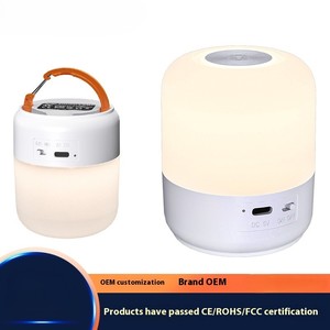 Hiện đại <span class=keywords><strong>mini</strong></span> LED nightlight ABS cơ thể cạnh giường ngủ ăn bé chiếu sáng phòng ngủ giường sạc cảm ứng hình học nhà máy pin - Product Image 6