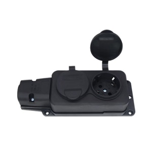 Ip54 16A Châu Âu Không Thấm Nước Ngoài Trời Ổ Cắm Điện 1/2/<span class=keywords><strong>3</strong></span>/4 Cách 3500W Mưa Bìa EU Wifi Tương Thích Công Nghiệp Đèn Chủ Sở Hữu Cơ Sở - Product Image 2