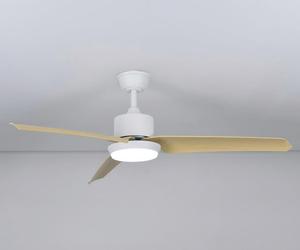 Plafonnier LED moderne en fer à moteur DC, 42 pouces, couleur blanche, avec ventilateur télécommandé pour salon - Meilleures ventes - Product Image 2