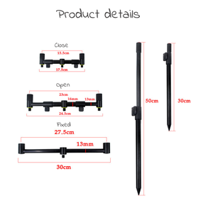 Nouveau Pique Banc en Aluminium pour Pêche à la <span class=keywords><strong>Carpe</strong></span> Support de <span class=keywords><strong>Canne</strong></span> Buzzer Bar pour 2 ou 3 Cannes Matériel de Pêche à la <span class=keywords><strong>Carpe</strong></span> - Product Image 4