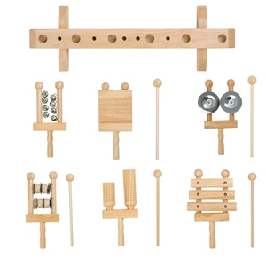 เครื่องดนตรีประเภทเคาะจังหวะไม้โอร์ฟบีช 6 ชิ้น ชุดมือถือ เป็นมิตรกับสิ่งแวดล้อม ไม่มีกลิ่น สำหรับการเรียนรู้ดนตรีและการสอน - Product Image 4
