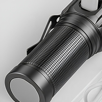 Tomsenda Lampe de poche LED étanche pour le camping en plein air, mini lampe de poche LED portable, lampe de poche en aluminium, torche rechargeable