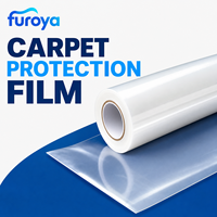 Film de protection souple en PE pour l'installation de moquettes, largeur 60 cm, qualité industrielle pour le transport et la manutention de nouvelles moquettes