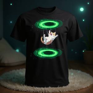 T-shirt Cat Falls Through Portal pour les amoureux des chatons et des chats - Product Image 3