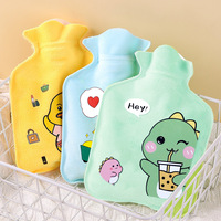 Bouteille d'eau chaude épaississement de l'eau anti-déflagrant chauffe-mains dortoir chauffe-pieds mignon dessin animé en peluche compresse chaude chauffe-eau