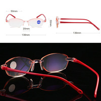 Nouveau design Lunettes de lecture sans cadre durables et élégantes anti-lumière bleue minces et belles à prix économique