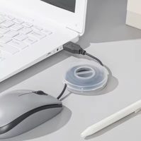 Organisateur de câbles de téléphone multifonctionnel transparent, étanche et durable, clip pour écouteurs, gestion des câbles de chargeur, boîte de rangement pour données