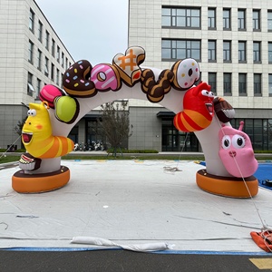 <span class=keywords><strong>Arche</strong></span> publicitaire gonflable personnalisée en Oxford imperméable, <span class=keywords><strong>arche</strong></span> gonflable pour événements, promotion de crèmes glacées et desserts - Product Image 3