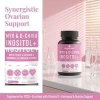 Aeglewell Marque Privée Myo-Inositol Capsules Soutien Féminin Folate Vitamine D3 Myo D-Chiro Inositol Capsules pour Femmes