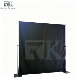 Cheap Price Adjustable Wall Decoration Curtain Pipe and Drape for Wedding - Product Image 1